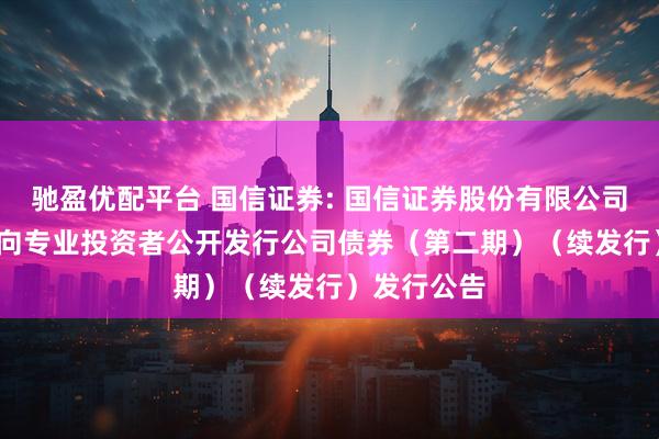 驰盈优配平台 国信证券: 国信证券股份有限公司2025年面向专业投资者公开发行公司债券（第二期）（续发行）发行公告