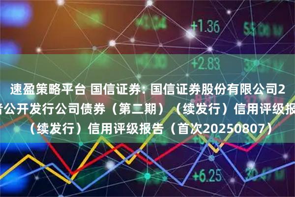速盈策略平台 国信证券: 国信证券股份有限公司2025年面向专业投资者公开发行公司债券（第二期）（续发行）信用评级报告（首次20250807）